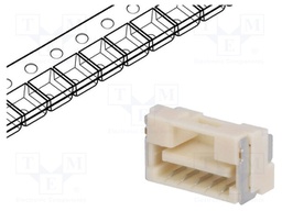 Socket; wire-board; male; CLIK-Mate; 1.25mm; PIN: 5; SMT; 1A; 50V