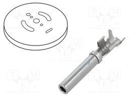 Contact; Size: 16; female; 0.75÷2mm2; nickel plated; crimped; reel