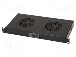 Fan: AC; fan tray; 483x350x44mm; Colour: RAL 9005; 2x fan