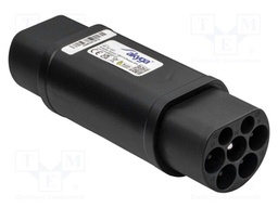 EMobility: adapter; 240/250VAC; 22kW; IP55; three-phase; 32A; black