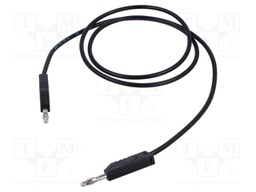 Test lead; 60VDC; 30VAC; 32A; Len: 1m; black; Cond.cross sec: 2.5mm2