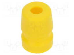 Strain relief; for Jack connectors,for XLR connectors; yellow