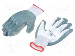 Protective gloves; Size: XL; grey-black; Resistance to: abrasion