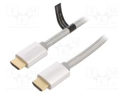 Cable; HDMI 2.0; HDMI plug,both sides; 10m; black; 30AWG; Core: Cu