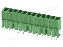 PCB headers, nominal cross section: 4 mm?, color: green, nom