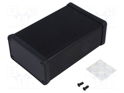 Enclosure: with panel; 1455; X: 78mm; Y: 120mm; Z: 43mm; aluminium