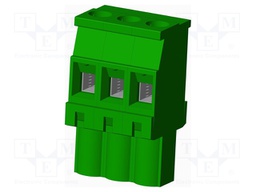 Connector: pluggable terminal block; plug; female; angled 90°