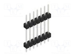Connector: pin strips; pin header; male; PIN: 7; 2.54mm; THT; 1x7