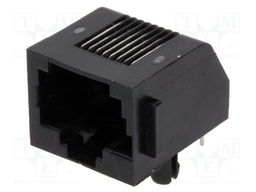 Socket; RJ45; PIN: 8; Layout: 8p8c; THT; on PCBs