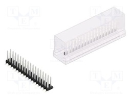Connector: pin strips; pin header; male; PIN: 34; 2mm; SMT; 2x17