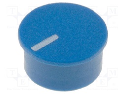 Cap; thermoplastic; push-in; Pointer: white; blue