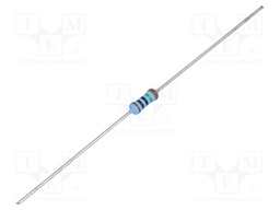 Resistor: thin film; THT; 10MΩ; 600mW; ±5%; Ø2.5x6.5mm; 50ppm/°C