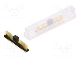 Connector: pin strips; pin header; male; PIN: 42; 2.54mm; SMT; 2x21