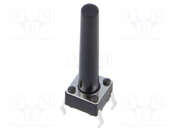 Microswitch TACT; SPST; Pos: 2; 0.05A/12VDC; THT; 2.45N; 6x6x3.5mm