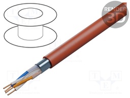 Wire: control cable; HTKSHekw; 2x2x0.8mm; Insulation: LSZH; 150V