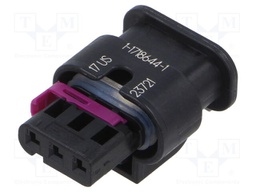 Connector: automotive; MCON 1.2; plug; female; PIN: 3; IP69K; black