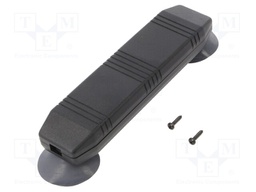 Enclosure: specialist; X: 40mm; Y: 155mm; Z: 20mm; ABS; black