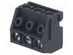 Pluggable terminal block; 5mm; ways: 3; angled 90°; female