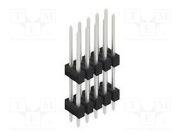 Connector: pin strips; pin header; male; PIN: 10; 2.54mm; THT; 2x5