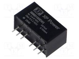 Isolated Board Mount DC/DC Converter, Medical, 2 Output, 1 W, 3.3 VDC, 150 mA, -3.3 VDC