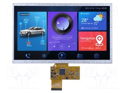 Display: TFT; 10.1"; 1024x600; Illumin: LED; 16MBFLASH; RGB; 50pin