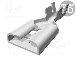 Terminal: flat; 9.5mm; 1.2mm; female; 3÷6mm2; crimped; for cable