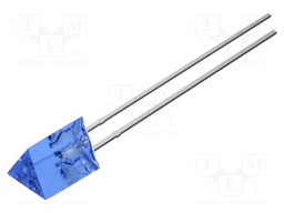 LED; blue; 330mcd; 140°; Front: flat; 5.35x5.35x7mm; triangular