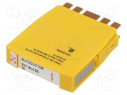 Cartridge for surge arrestor; Type 1; Poles: 4; 20kA; socket; IP20