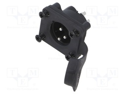Connector: XLR; socket; male; AXS; 15A; 133V; PIN: 3; IP65; soldering