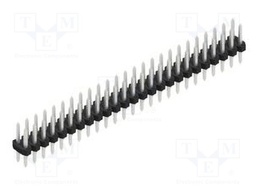 Connector: pin strips; pin header; male; PIN: 50; 2mm; THT; 2x25