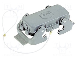 Protection cover; Han; size 16B; with double latch; metal