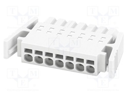 PCB connector, nominal cross section: 0.5 mm?, color: white,