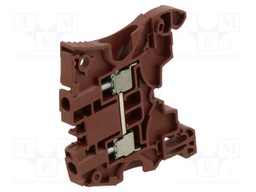 DIN Rail Mount Terminal Block, 2 Ways, 12 AWG, 4 mm², Screw, 32 A