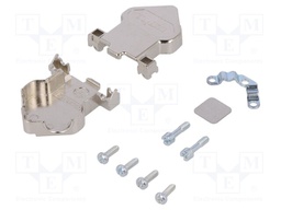 Enclosure: for D-Sub connectors; PIN: 9; HD20; shielded; UNC4-40