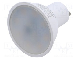 LED lamp; warm white; GU10; 220/240VAC; 400lm; P: 4.5W; 100°; 3000K