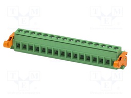 PCB connector, nominal cross section: 2.5 mm2, color: green,