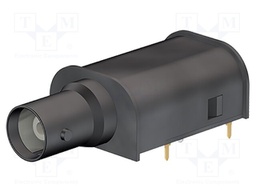 Adapter BNC; Connector: socket; black; soldered; Type: insulated