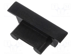 Cap for LED profiles; black; ABS; Application: BEGTIN12; V: GEN2