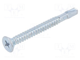 Screw; for wood; 4,8x50; Head: countersunk; Phillips; tin; Size: PH2