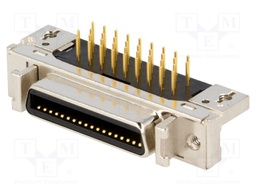 Connector: MDR; PIN: 36; shielded; Locking: latch; socket; female