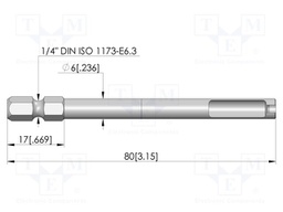 Tool: mounting tool; 5mm; BIT-SKS