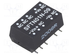 Converter: DC/DC; 1W; Uin: 21.6÷26.4V; 9VDC; Iout: 11.1÷111mA; SMD