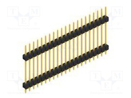 Connector: pin strips; pin header; male; PIN: 21; 2.54mm; THT; 1x21