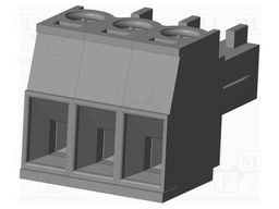 Connector: pluggable terminal block; plug; female; straight; grey