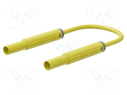 Test lead; 32A; banana plug 4mm,both sides; insulated; Len: 1m