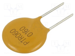 Fuse: PTC polymer; 1.6A; Imax: 40A; THT; PTR060V; bag