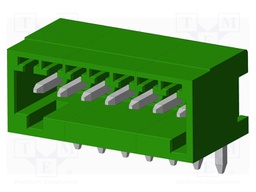 Connector: pluggable terminal block; socket; male; angled; THT