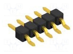 Connector: pin strips; pin header; male; PIN: 5; 2.54mm; SMT; 1x5