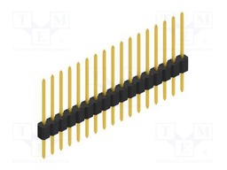 Connector: pin strips; pin header; male; PIN: 17; 1.27mm; THT; 1x17