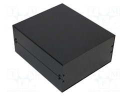 Enclosure: with panel; X: 300mm; Y: 367mm; Z: 134mm; aluminium; black